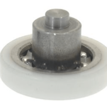 Horeca Parts - Rolle, ø 28 mm, 6 mm, Gesamtbreite 17 mm, Kunststoff, A 28 mm, B 6 mm, C 14 mm, D 5,8 mm, E 12 mm, für Schublade - Colged (3063902)