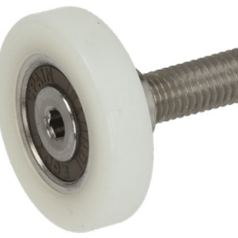 Horeca Parts - Rolle, ø 33 mm, B1 8 mm, A 33 mm, B 8 mm, C 14,5 mm, D M8 mm, E 11,5 mm, Kunststoff, Kunststofflaufbahn – Geschirrspüler Silanos (3324023)