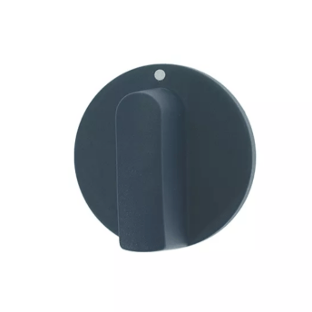 Horeca Parts - Zero-position switch knob Ø 52 mm, shaft Ø 6×4.6 mm, flat upper shaft, blue – Electric steam oven Rational (2110726)