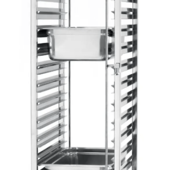 Horeca Parts - Cărucior de transport pentru 15× containere GN 1/1, 440 x 610 x (H) 1710 mm, Hendi