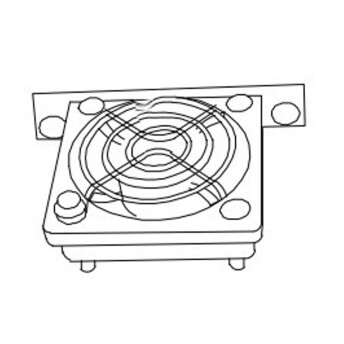 Horeca Parts - Wentylator 12V DC, 0,16A, 1,92W (w zestawie kratka zabezpieczająca) przewód dł. 300mm - Szafa mroźnicza Hendi 236062, 236079