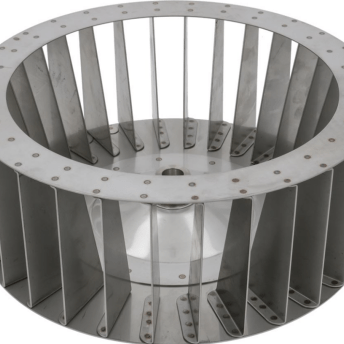 Horeca Parts - Ventilátorové kolo D1 ø 350 mm H1 135 mm lopatky 30 D2 ø 19,5 mm D3 ø 23 mm H2 46 mm - Elektrická konvekční a parní trouba Giorik (601204)