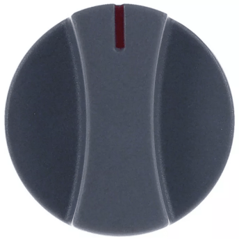 Horeca Parts - Schalterknopf mit Nullmarkierung, Ø 50 mm, Befestigung 5,5×4 mm, grau – Gas-Kombidämpfer Fagor (113000)