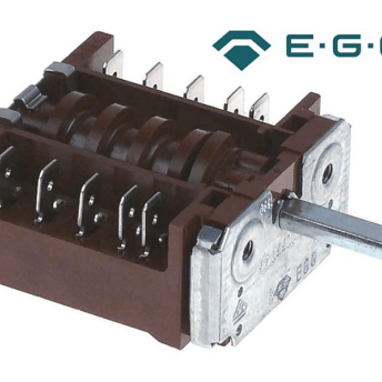 Horeca Parts - Comutator cu came 4 poziții secvență 0-1-0-2 16A 4NO 6x4.6mm lungime fixare 23mm male 6.3mm plastic