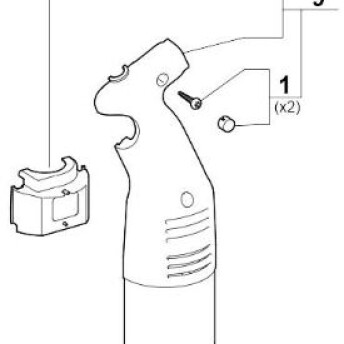 Horeca Parts - Obudowa - Mikser ręczny Robot Coupe Micromix (711151)