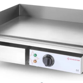 Horeca Parts - Elektryczna gładka płyta grillowa, 230V/3000W, 550x480x(H)230mm Revolution 203217