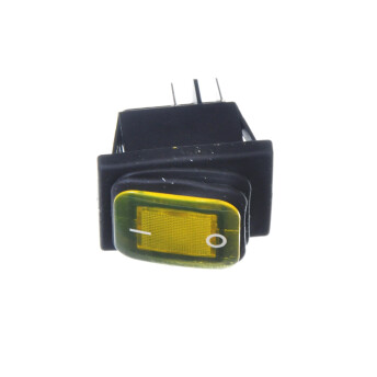 Horeca Parts - On/off switch ( yellow ) - Hendi bemars, deep fryers, extensions and refrigerated tables