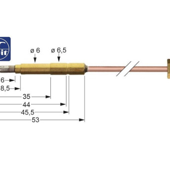 Horeca Parts - Thermoelement M9x1 Länge 850mm 6mm