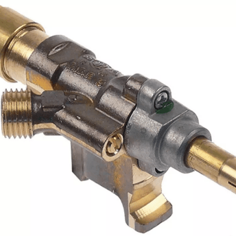 Horeca Parts - SABAF Gasventil Typ 10 Einlass Rohrdurchmesser 16mm Auslass 1/4" Thermoelement Boden M8x1 - Tecnoinox, Zanussi Gasherd (101396)