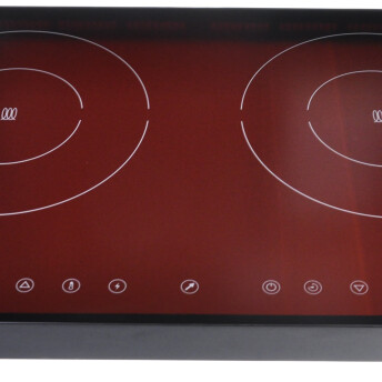 Horeca Parts - Capac superior cu sticlă - Black Line aragaz dublu cu inducție 2000W+ 1500W Hendi 239414