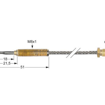 Horeca Parts - Termopara M8x1 dł. 600mm podłączenie do palnika M8x1