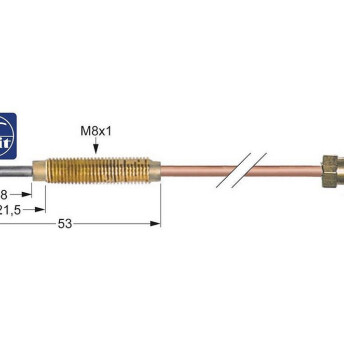 Horeca Parts - Thermoelement M8x1 Länge 850mm Brenneranschluss M8x1 - SIT