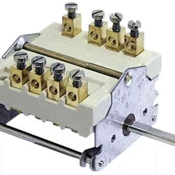 Horeca Parts - Przełącznik krzywkowy 2 pozycyjny sekwencja 0-1 32A 6x4,6mm dł. mocowania 23mm ceramika - Frytownica elektryczna