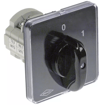 Horeca Parts - Rotary cam switch 2 position 0-1 4-pole type CA0160004V 400V 16A 5x5mm