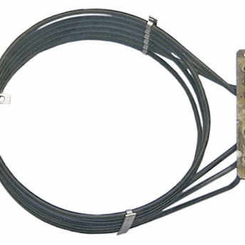 Horeca Parts - Ofenheizung 6000W 230V Länge 267mm aus. 75mm Durchm.230mm, Flansch 140x23mm - Lainox Herd
