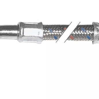 Horeca Parts - Wąż elastyczny z kolanem w oplocie stalowym DN15 podł.1 3/4" podł.2 3/4" dł. 2500mm