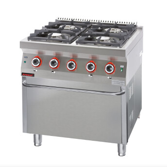 Horeca Parts - Gas range WITH GAS OVEN KROMET-700.KG-4 / PG-2