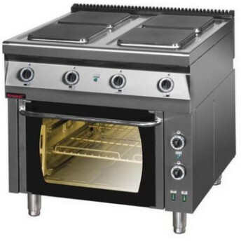 Horeca Parts - Electrical kitchen with an electric oven Kromet 900.KE-4PE / T