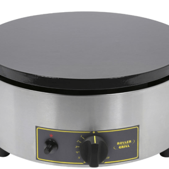 Horeca Parts - Mașină de clătite, pe gaz, placă din fontă, Ø 400 mm, P 3.6 kW Stalgast / Roller Grill