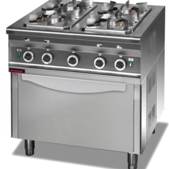 Horeca Parts - Plynový sporák Kromet 000.KG-4S