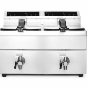 Horeca Parts - Frigider cu inducție cu robinet de scurgere, 2 × 8 l, HENDI, Profi Line, 16L, 230V/7000W, 580x485x(H)406mm