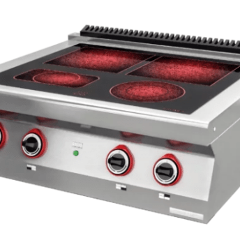 Horeca Parts - Aragaz electric ceramic Kromet 700.KE-4C