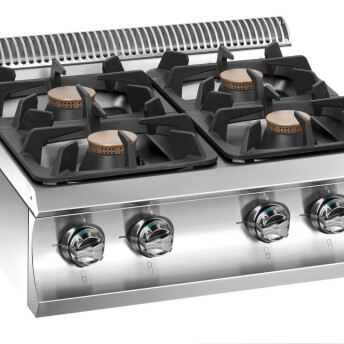 Horeca Parts - Gasherd MBM, Auftischgerät, 4 Brenner, Linie Domina 700 - Code G477XL