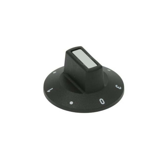 Horeca Parts - Pokrętło czarne śr.50mm 0-1-2-3 - Opiekacz elektryczny do kebaba Stalgast, Potis E1, E2, E3