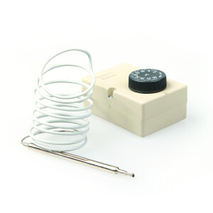 Horeca Parts - Termostat monofazat F2000 10A 250V 0+40°C, lungime capilar 1500 mm, diametru senzor 6x115 mm