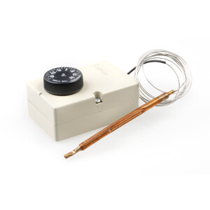 Horeca Parts - Termostat monofazat F2000 10A 250V -35+35°C, lungime capilar 1500 mm, diametru senzor 6x115 mm