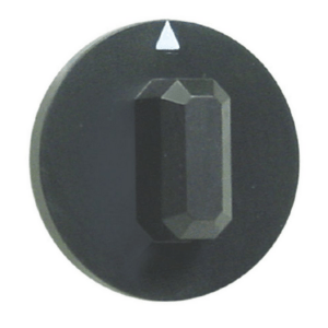 Horeca Parts - Pokrętło przełącznika znak zero śr. 44mm mocowanie 6x4,6mm czarne  - Urządzenia gastronomiczne Ascaso Factory, Forved, Silanos, Sirman, Snack Express ( 3241174, COV.72, FOR..7, TOSTTIMERMAN, 110366, 110931, 903961, 903973, IB4206400, RG04352 )