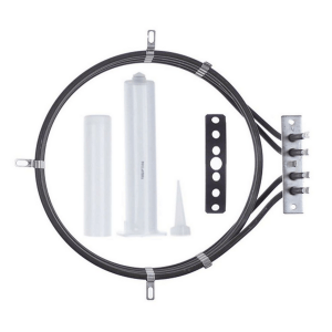 Horeca Parts - Grzałka z zestawem uszczelek i silikonem o mocy 4250W, 230V, średnica wewnętrzna 220mm, zewnętrzna 235mm - Piece gastronomiczne Unox XB403, XB403G, XB603, XB603G, XV301, XV301E, XV303G, XV401E ( KRS012, KRS1040A, RS076, RS076A, RS076B, RS1040A0, C004301 )
