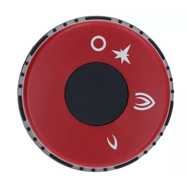 Horeca Parts - Pokrętło czarno-czerwone ø 75 mm 8x6,5 mm - Taboret gazowy Desco (LF5051223)