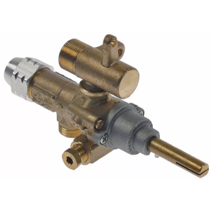 Horeca Parts - Zawór gazowy z wyjściem rurowym wlot gazu M15x1 rurka ø 10mm - Kuchnia Zanussi (3348327)
