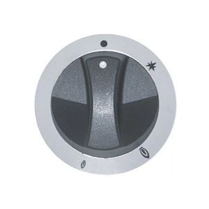 Horeca Parts - Pokrętło zaworu gazowego z zapalnikiem śr. 77mm mocowanie 8x7mm srebrne - Kuchnia Zanussi (5120555)