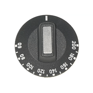 Horeca Parts - Pokrętło termostatu temp. max 200°C 60-200°C śr. 50mm mocowanie 6x4,6mm czarne - Cuppone (5110820)