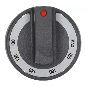 Horeca Parts - Pokrętło termostatu temp. max 180°C 100-180°C śr. 77mm mocowanie 6x4,6mm czarne - Frytownica gazowa Olis (3241610)