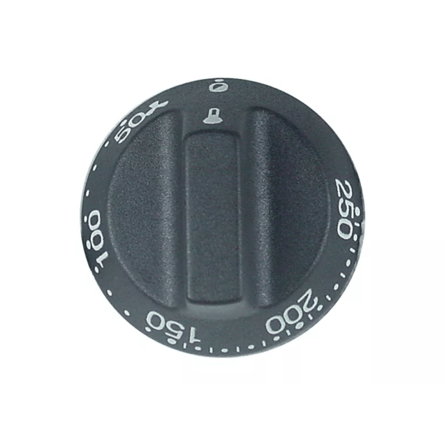 Horeca Parts - Pokrętło termostatu t.max. 250°C zakres temperatur 50-250°C ø wałka 55mm ø 6x4.6mm - Piec elektryczny Smeg