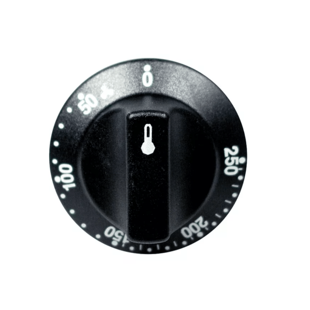 Horeca Parts - Pokrętło termostatu t.max. 250°C zakres temperatur 50-250°C ø 55mm wałek ø 6x4.6mm - Piec elektryczny Smeg