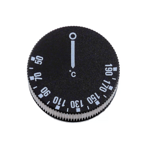 Horeca Parts - Pokrętło termostatu temp. max 190°C 50-190°C śr. 42mm mocowanie 6x4,6mm czarne - Cookmax, Sch (5112219)