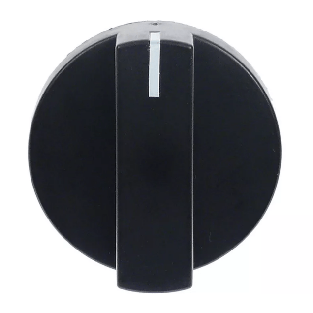 Horeca Parts - Pokrętło znak zerowy ø 50mm wał ø 6x4,6mm wał płaski dolny czarny - Zmywarka do garów i tac Fagor (5974486)
