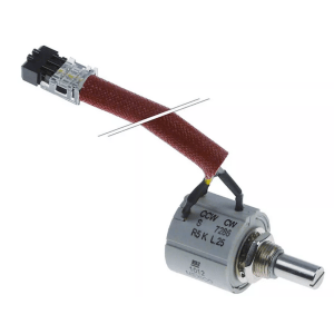 Horeca Parts - Potențiometru rotativ cu conectare tip plug-in, culoare negru, lungime cablu 250 mm, diametru ax 6,3 mm, lungime ax 12 mm - Mazzer