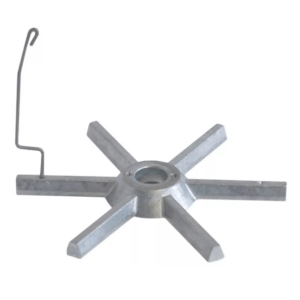 Horeca Parts - Top star for coffee doser, M3 thread, Ø 109 mm, height 73 mm, hole Ø 12 mm, top mounting - Mazzer