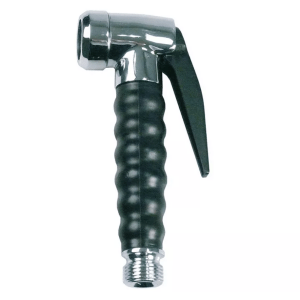 Horeca Parts - Spryskiwacz ECO BLACK 1/2" M, długość 166 mm, z szybkozłączem 1/2" M, materiał: mosiądz chromowany i tworzywo sztuczne, kolor czarny.