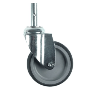 Horeca Parts - Kółko obrotowe z trzpieniem, wys. 160 mm, trzpień ø 10 mm, zakres temperatur od -20 do +60°C, koło ø 125 mm, szer. 32 mm (5119908)