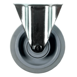 Horeca Parts - Kółko stałe z płytką, rozstaw otworów montażowych 105x75 mm, wys. 240 mm, zakres temperatur od -20 do +80°C, koło ø 200 mm, szer. 46 mm (5119921)