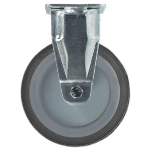 Horeca Parts - Kółko stałe z płytką, rozstaw otworów montażowych 61x51 mm, wys. 160 mm, zakres temperatur od -20 do +60°C, koło ø 125 mm, szer. 32 mm (5115630)