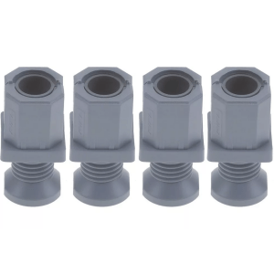 Horeca Parts - Zestaw nóżek,  wysokość 19–55 mm, grubość ścianki 1–1,5 mm, do profilu 35x35, 4 szt.