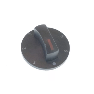 Horeca Parts - 7-Positionen-Drehschalter ø 72 mm ø 6 x 4,6 mm Flachwelle oben schwarz – Elektroherd Fagor (5150735)
