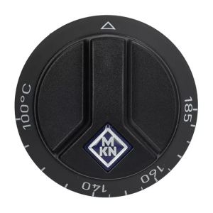 Horeca Parts - Pokrętło termostatu temp. max 185°C 100-185°C śr. 65mm mocowanie 6x4,6mm czarne - Frytownica elektryczna Mkn (5991885)